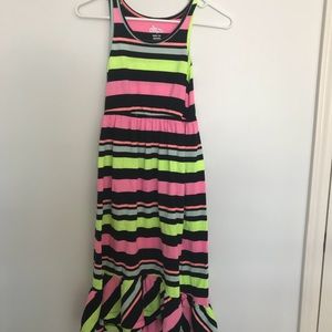 Neon Striped Kids Dress